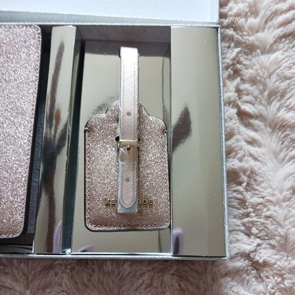 Kate Spade Travel Set Luggage Tag Passport Case Womens Accessories NWT Chic - Picture 4 of 5